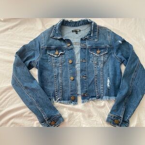 Fashion Nova Crop Denim Jean Jacket Coat - NWOT